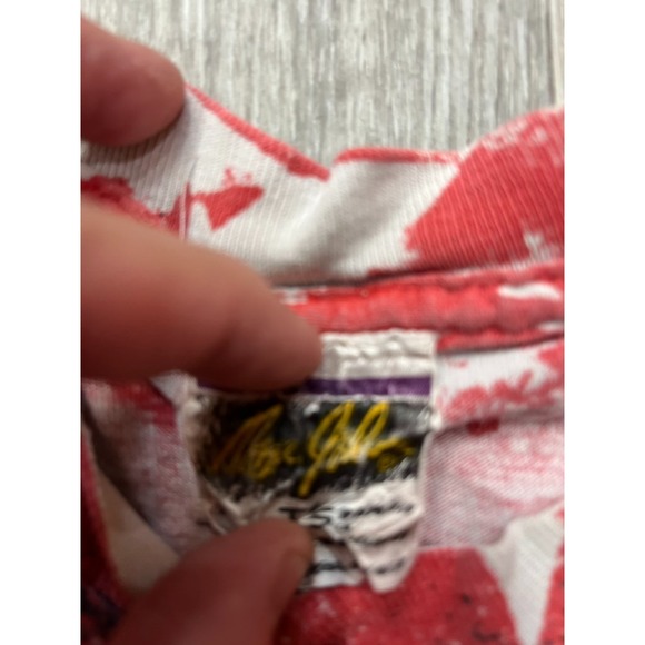 Vtg 90s Michael Jordan Magic Johnson T's T Shirt AOP Sz YL/XS - Picture 2 of 3